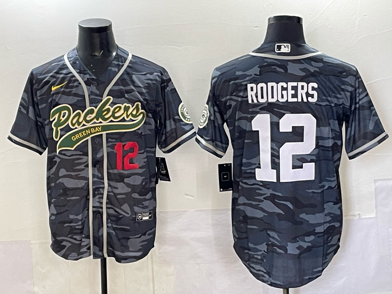 Men Green Bay Packers #12 Rodgers camo Nike NFL 2025 jersey 03->green bay packers->NFL Jersey